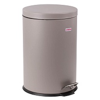 Ведро-контейнер для мусора (урна) с педалью LAIMA Classic, 20 л, серое, матовое, металл, со съемным внутренним ведром в Йошкар-Оле