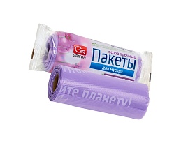 Мешки для мусора 35 л, ароматизированные, сиреневые, в рулоне 20 шт., ПНД, 12 мкм, 560х530 мм, GRIFON Полевые Цветы, 100-034 в Йошкар-Оле Мешки для мусора 35 л, ароматизированные, сиреневые, в рулоне 20 шт., ПНД, 12 мкм, 560х530 мм, GRIFON Полевые Цветы, 100-034 в Йошкар-Оле