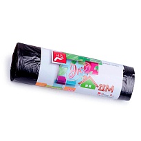 Мешки для мусора 30 л, черные, в рулоне 20 шт., ПНД, 6 мкм, 600х500 мм, Концепция Быта ЭкоДом, 601348 в Йошкар-Оле