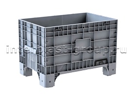 Контейнер iBox сплошной на ножках с пробкой серый в Йошкар-Оле Контейнер iBox сплошной на ножках с пробкой серый в Йошкар-Оле