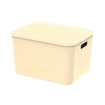 Ящик пластиковый вкладываемый бежевый 410х305х245 мм в Йошкар-Оле Ящик пластиковый вкладываемый бежевый 410х305х245 мм в Йошкар-Оле