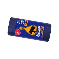 Мешки для мусора 50 л, синие, в рулоне 15 шт., ПВД, 24 мкм, 660х540 мм, Уфа Пак, МВ1519Ф (МВ 50-15ср) в Йошкар-Оле Мешки для мусора 50 л, синие, в рулоне 15 шт., ПВД, 24 мкм, 660х540 мм, Уфа Пак, МВ1519Ф (МВ 50-15ср) в Йошкар-Оле