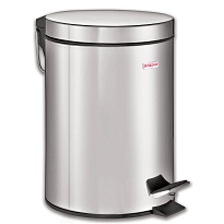 Ведро-контейнер для мусора (урна) с педалью LAIMA Classic, 5 л, зеркальное, нержавеющая сталь, со съемным внутренним ведром в Йошкар-Оле