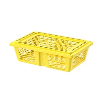 Ящик продуктовый универсальный желтый в Йошкар-Оле Ящик продуктовый универсальный желтый в Йошкар-Оле