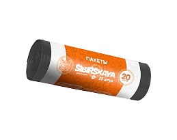 Мешки для мусора 20 л, черные, в рулоне 25 шт., ПНД, 6 мкм, 420х450 мм, SIBIRSKAYA, 101-001 S в Йошкар-Оле