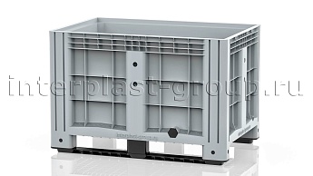 Контейнер iBox сплошной на полозьях с пробкой 2 дюйма серый в Йошкар-Оле