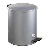 Ведро для мусора с педалью, усиленное, Титан, 15 л, серое, оцинкованная сталь в Йошкар-Оле Ведро для мусора с педалью, усиленное, Титан, 15 л, серое, оцинкованная сталь в Йошкар-Оле