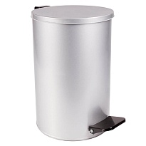 Ведро для мусора с педалью, усиленное, Титан, 10 л, серое, оцинкованная сталь в Йошкар-Оле Ведро для мусора с педалью, усиленное, Титан, 10 л, серое, оцинкованная сталь в Йошкар-Оле