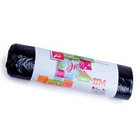 Мешки для мусора 60 л, черные, в рулоне 20 шт., ПНД, 7 мкм, 700х600 мм, Концепция Быта ЭкоДом, 601349 в Йошкар-Оле Мешки для мусора 60 л, черные, в рулоне 20 шт., ПНД, 7 мкм, 700х600 мм, Концепция Быта ЭкоДом, 601349 в Йошкар-Оле