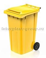 Контейнер для мусора 240 л желтый облегченный 240 желтый в Йошкар-Оле