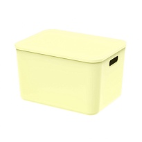 Ящик пластиковый вкладываемый светло-желтый 410х305х245 мм в Йошкар-Оле