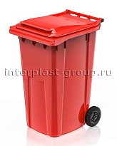 Контейнер для мусора 240 л красный облегченный 240 красный в Йошкар-Оле