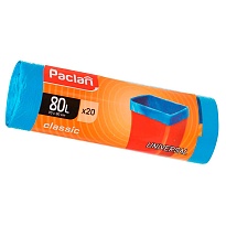 Мешки для мусора 80 л, синие, в рулоне 20 шт., ПНД, 12 мкм, 900х700 мм, PACLAN Classic, 606335 в Йошкар-Оле Мешки для мусора 80 л, синие, в рулоне 20 шт., ПНД, 12 мкм, 900х700 мм, PACLAN Classic, 606335 в Йошкар-Оле