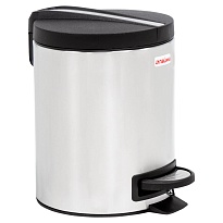 Ведро-контейнер для мусора (урна) с педалью LAIMA Modern, 5 л, матовое, нержавеющая сталь в Йошкар-Оле