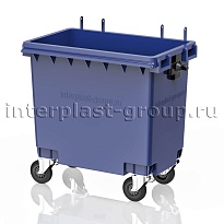 Мусорный контейнер 770 л синий без крышки 770 голубой в Йошкар-Оле