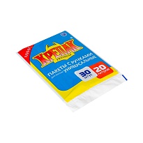 Мешки для мусора 20 л, с ручками, черные, в пачке 20 шт., ПНД, 10 мкм, 550х440 мм, Крепак, 4607075710023 в Йошкар-Оле